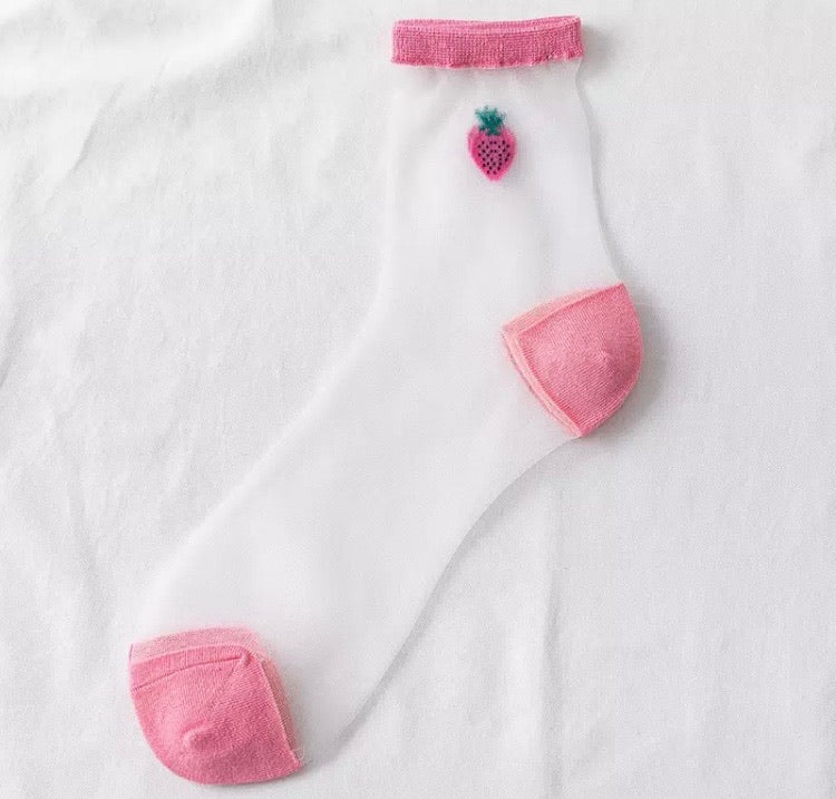 Fruit Punch Sheer Socks