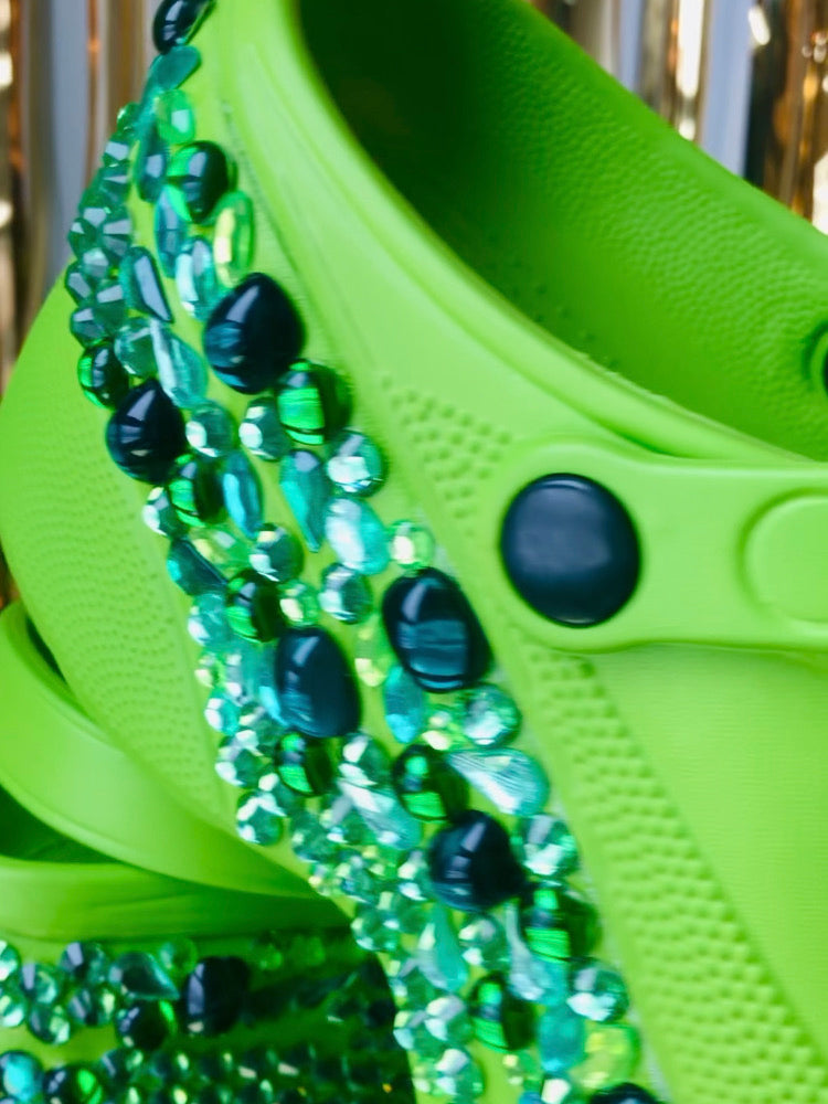 Green with Envy, Custom Sky-High Clogs